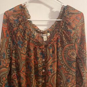 Paisley off the shoulder top